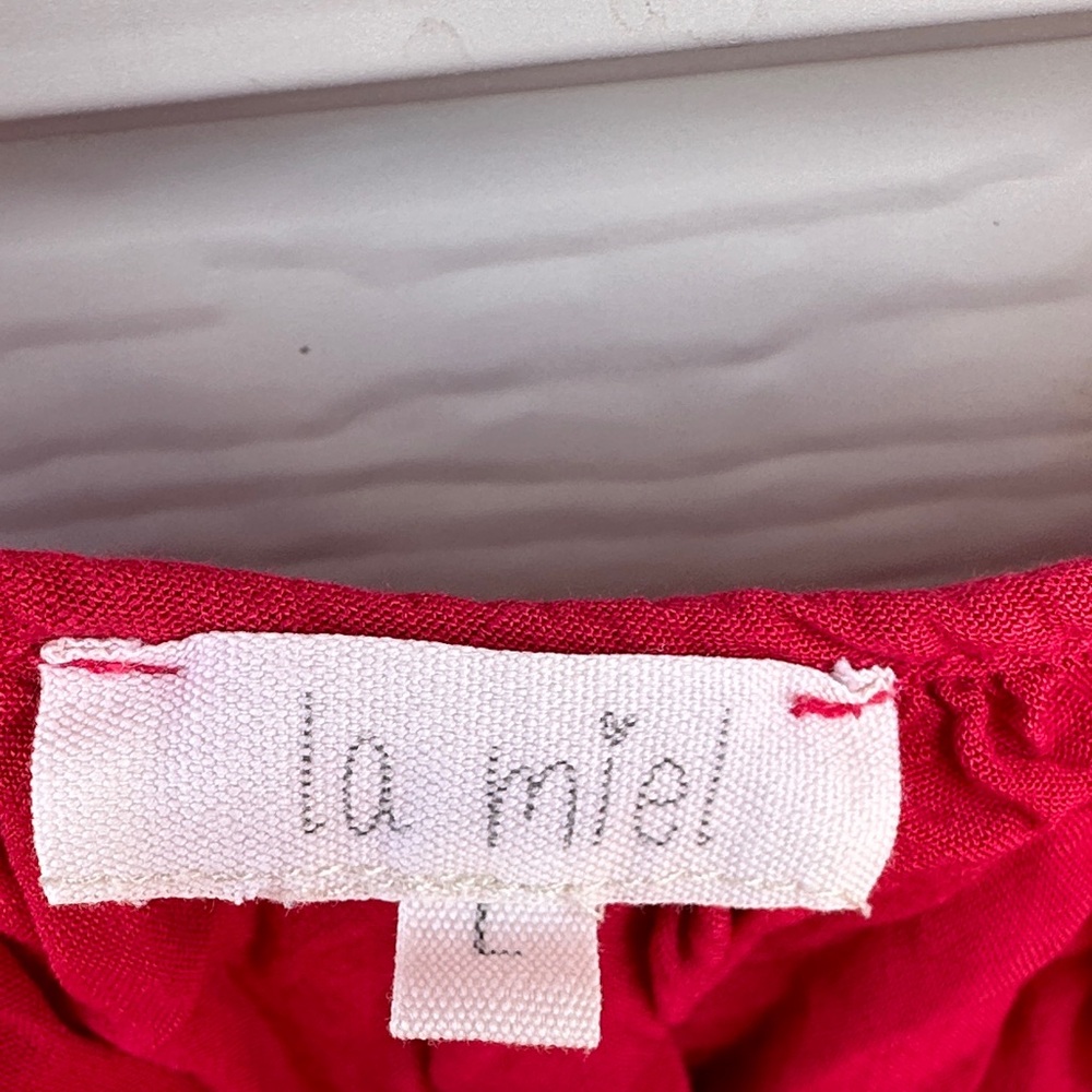 LA MIEL Red Tank Top - Picture 2 of 6